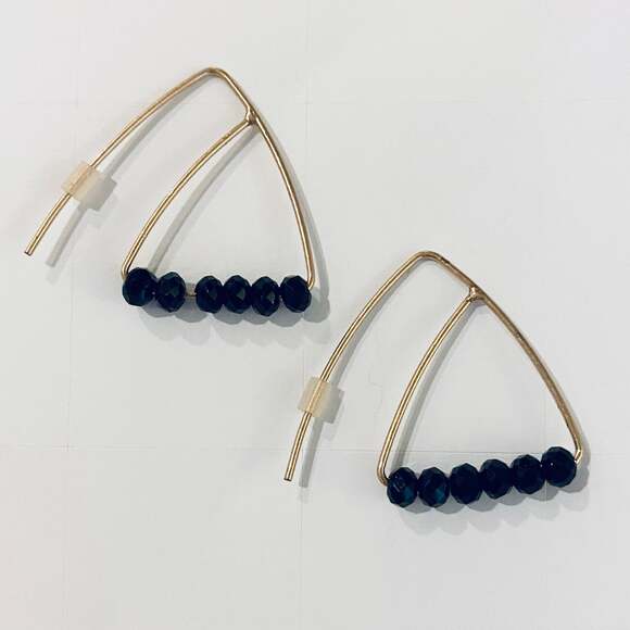 Beaded Fishhook Drop Earrings - Picture 1 of 2